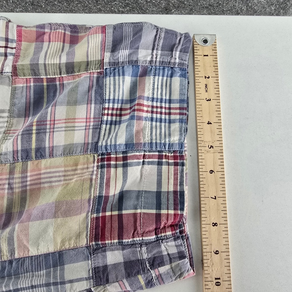 Polo Ralph Lauren Shorts Mens 34 Patchwork Plaid Authentic India Madras Cotton - Picture 5 of 10